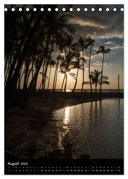 Produktbild: Hawaiian Sunsets (Tischkalender 2026 DIN A5 hoch), CALVENDO Monatskalender