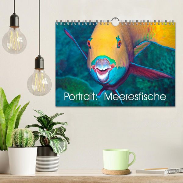 Produktbild: Portrait: Meeresfische (Wandkalender 2026 DIN A4 quer), CALVENDO Monatskalender
