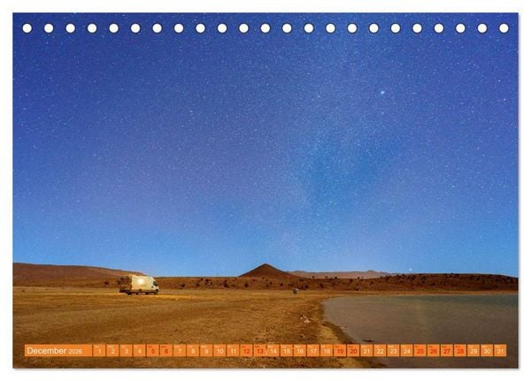 Produktbild: Van Life Road Trip Morocco (Desk Calendar 2026 DIN A5 landscape), CALVENDO 12 Month DeskCalendar