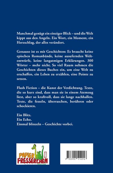 Produktbild: Einmal blinzeln - Geschichte vorbei - Flash-Fiction