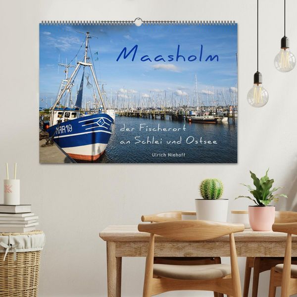 Produktbild: Maasholm - der Fischerort an Schlei und Ostsee (Wandkalender 2026 DIN A2 quer), CALVENDO Monatskalender