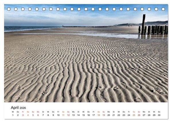 Produktbild: Wieder an der Nordsee (Tischkalender 2026 DIN A5 quer), CALVENDO Monatskalender
