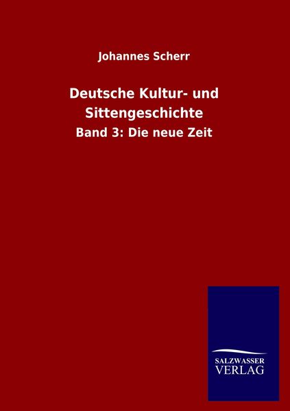 Produktbild: Deutsche Kultur- und Sittengeschichte