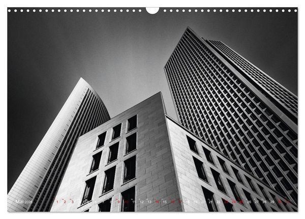 Produktbild: Monochrome Architektur (Wandkalender 2026 DIN A3 quer), CALVENDO Monatskalender