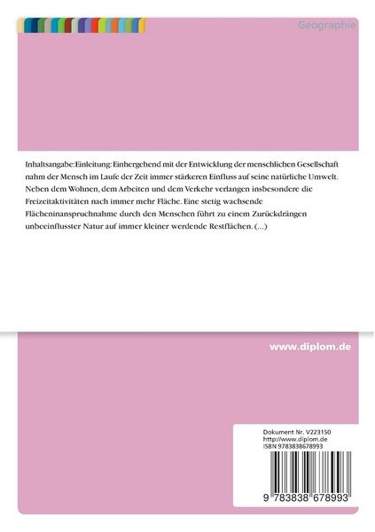 Produktbild: Berechnung von Ruhezonen f&uuml;r ein ausgew&auml;hltes Gebiet der S&auml;chsischen Schweiz unter besonderer Ber&uuml;cksichtigung des Reliefs