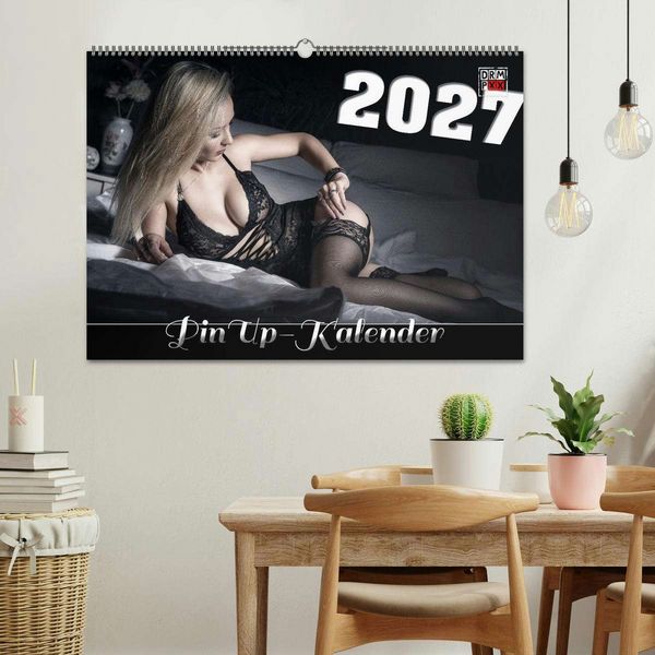Produktbild: PinUp-Kalender 2027 (Wandkalender 2027 DIN A2 quer), CALVENDO Monatskalender