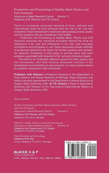 Produktbild: Production and Processing of Healthy Meat, Poultry and Fish Products
