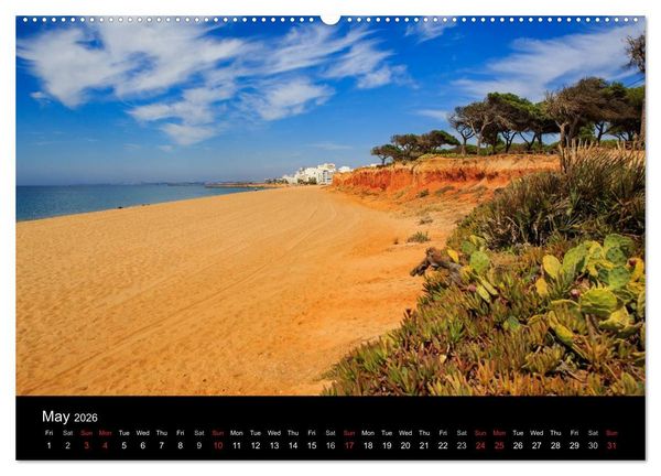 Produktbild: Algarve - the gold coast of Portugal (High Quality Premium Wall Calendar 2026 DIN A2 landscape),CALVENDO 12 Month Wall Calendar