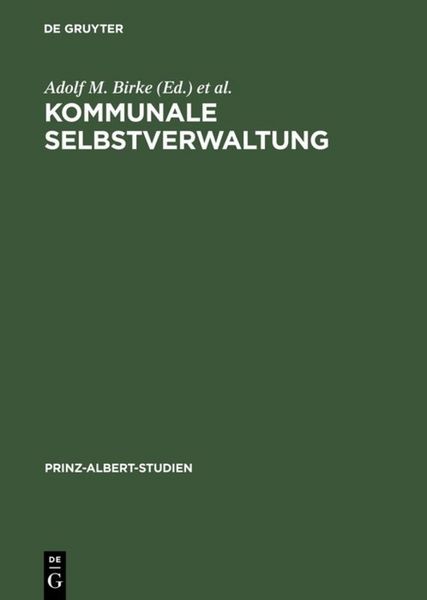 Produktbild: Kommunale Selbstverwaltung