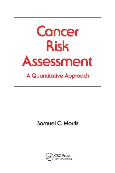 Produktbild: Cancer Risk Assessment