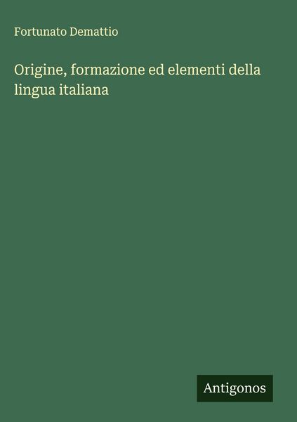 Produktbild: Origine, formazione ed elementi della lingua italiana