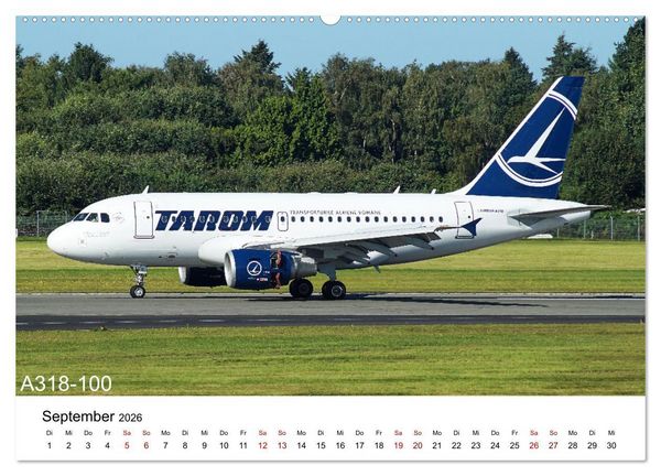 Produktbild: Flugzeuge von Airbus (Wandkalender 2026 DIN A2 quer), CALVENDO Monatskalender