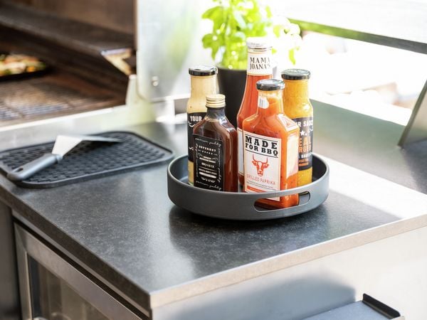 Produktbild: Drehbares Tablett Mod. Susie, aus pulverbeschichtetem Metall