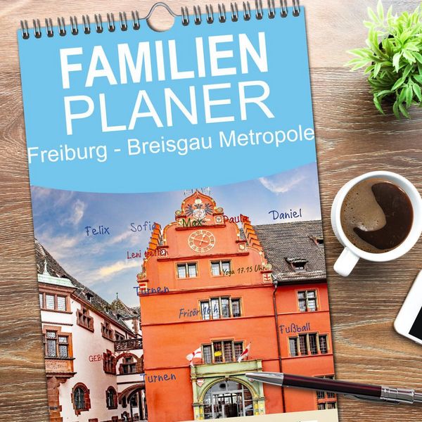 Produktbild: Familienplaner 2026 - Freiburg - Breisgau Metropole mit 5 Spalten (Wandkalender, 21 x 45 cm) CALVENDO