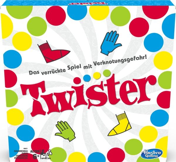 Hasbro 98831398 - Twister, Partyspiel, Familienspiel