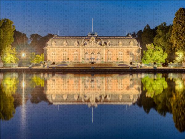 Produktbild: CALVENDO Puzzle Schloss Benrath in D&uuml;sseldorf | 1000 Teile Lege-Gr&ouml;&szlig;e 64x48cm Foto-Puzzle f&uuml;r gl&uuml;ckliche Stunden
