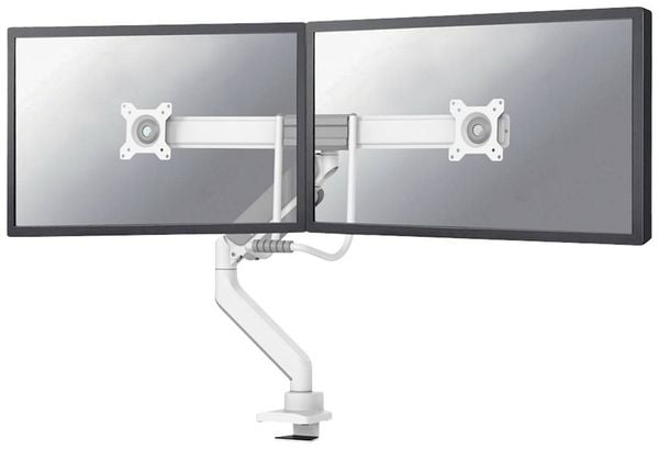 Neomounts DS75-450WH2 2fach Monitor-Tischhalterung 43,2 cm (17') - 81,3 cm (32') Weiß Höhenverstellbar, Neigbar, Schwenk