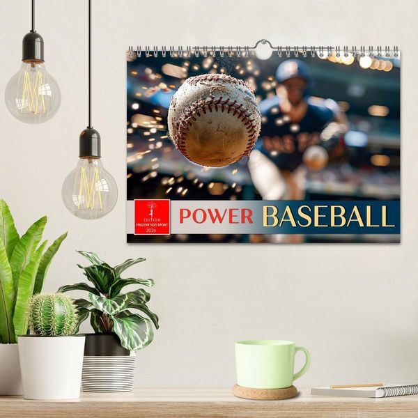 Produktbild: Power Baseball (Wandkalender 2026 DIN A4 quer), CALVENDO Monatskalender