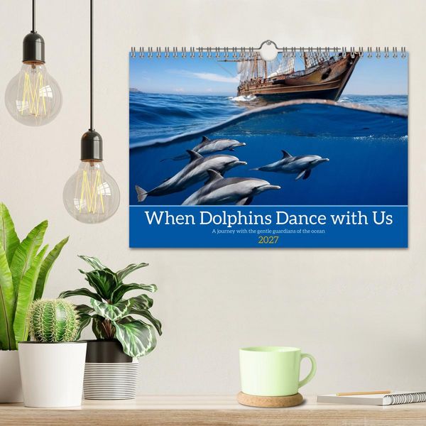 Produktbild: When Dolphins Dance with Us (Wall Calendar 2027 DIN A4 landscape), CALVENDO 12 Month Wall Calendar