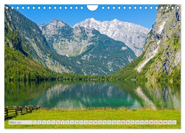 Produktbild: Malerische Bergseen in den bayerischen Alpen (Wandkalender 2027 DIN A4 quer), CALVENDO Monatskalender