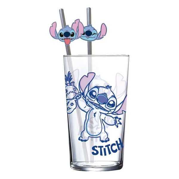 Produktbild: Lilo & Stitch Glass with Straws 485 ml