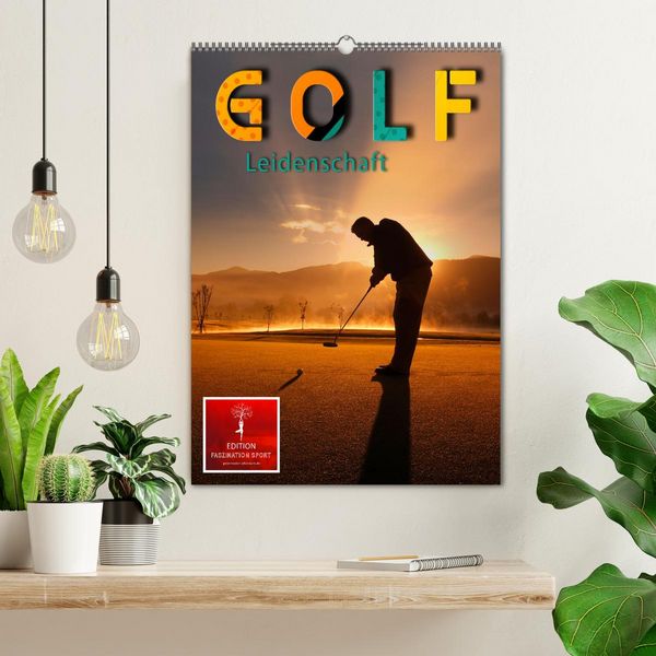 Produktbild: Golf Leidenschaft (Wandkalender 2026 DIN A2 hoch), CALVENDO Monatskalender