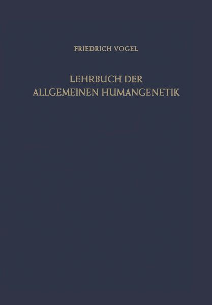 Produktbild: Lehrbuch der Allgemeinen Humangenetik