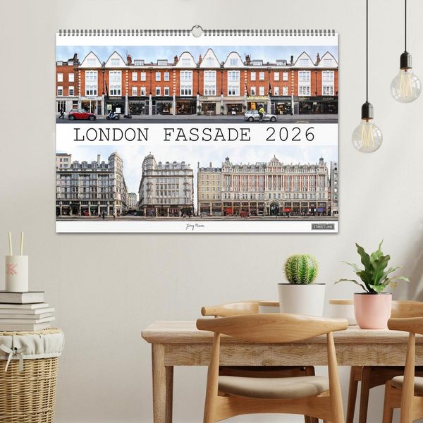Produktbild: London Fassade 2026 (Wandkalender 2026 DIN A2 quer), CALVENDO Monatskalender