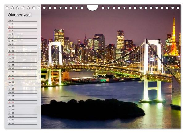 Produktbild: Japan. Im Land der aufgehenden Sonne (Wandkalender 2026 DIN A4 quer), CALVENDO Monatskalender