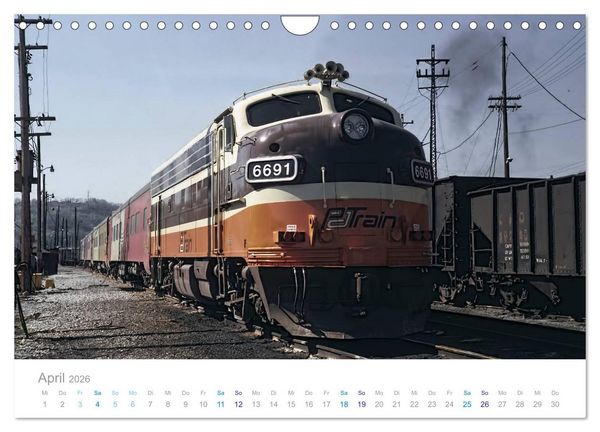 Produktbild: US Diesellokomotiven (Wandkalender 2026 DIN A4 quer), CALVENDO Monatskalender