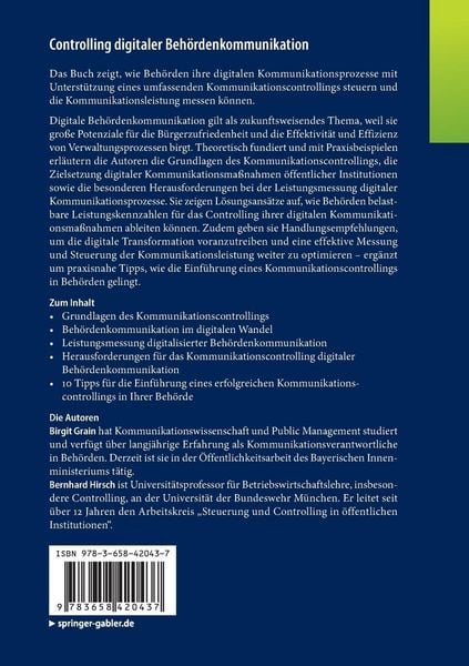 Produktbild: Controlling digitaler Beh&ouml;rdenkommunikation