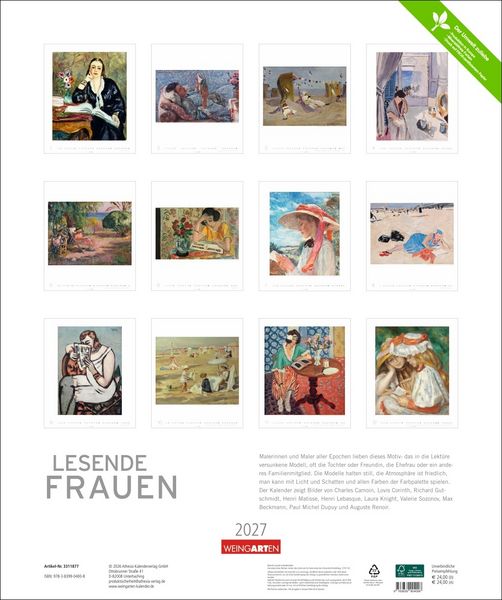 Produktbild: Lesende Frauen Edition Kalender 2027