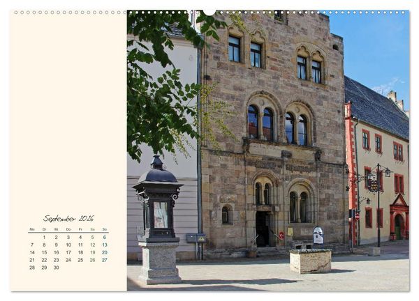 Produktbild: Saalfeld an der Saale &ndash; mein Streifzug durch die historische Altstadt (Wandkalender 2026 DIN A2 quer), CALVENDO Monatskalender