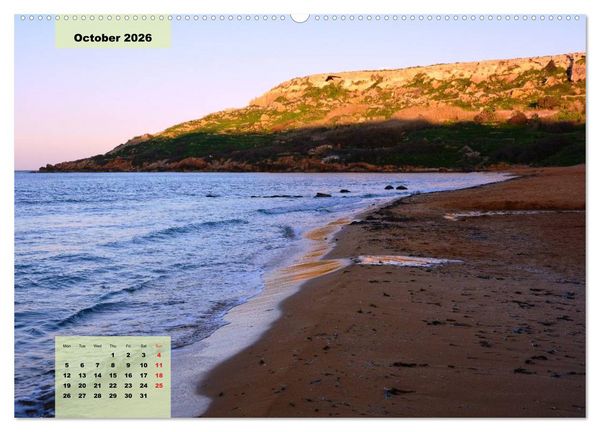 Produktbild: Malta and Gozo two historical islands (High Quality Premium Wall Calendar 2026 DIN A2 landscape),CALVENDO 12 Month Wall Calendar