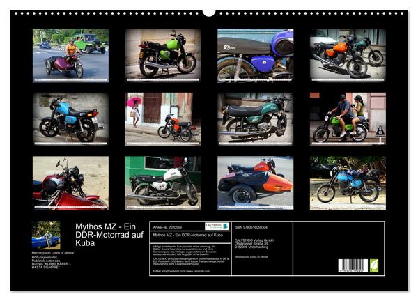 Produktbild: Mythos MZ - Ein DDR-Motorrad auf Kuba (Wandkalender 2026 DIN A2 quer), CALVENDO Monatskalender