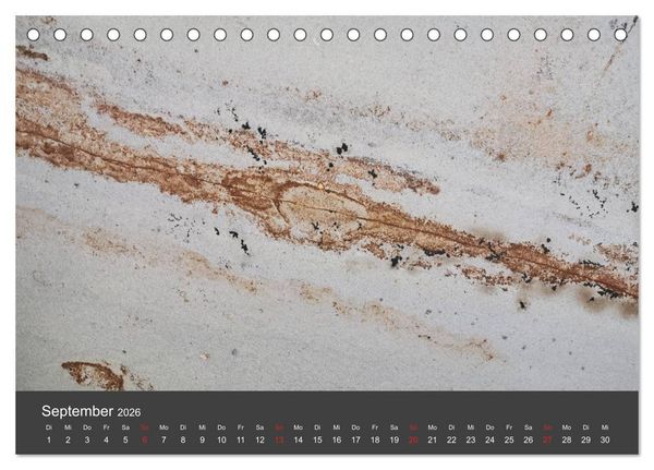 Produktbild: Stein, Kunst der Natur (Tischkalender 2026 DIN A5 quer), CALVENDO Monatskalender