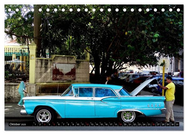 Produktbild: Auto-Legenden Ford Fairlane 500 (Tischkalender 2025 DIN A5 quer), CALVENDO Monatskalender