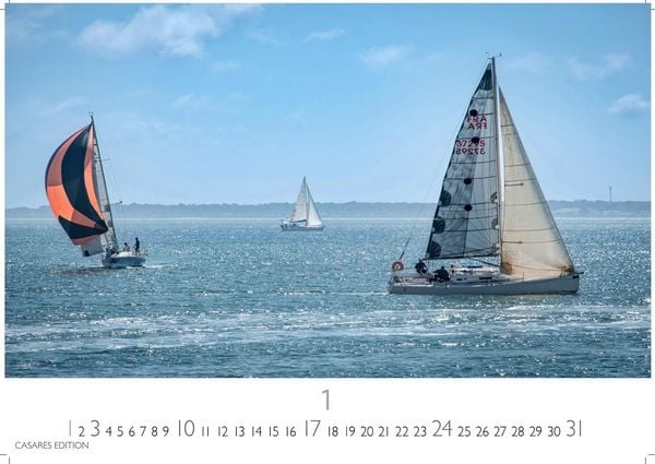 Produktbild: Segeln Kalender 2027 &ndash; Wandkalender | Fotokalender | Segelkalender Kalender f&uuml;r Segelliebhaber, Sportkalender 35x50cm
