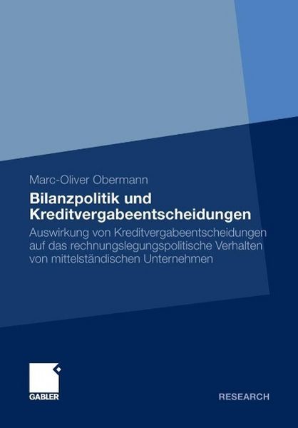 Produktbild: Bilanzpolitik und Kreditvergabeentscheidungen