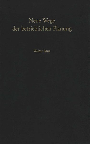 Produktbild: Neue Wege der betrieblichen Planung
