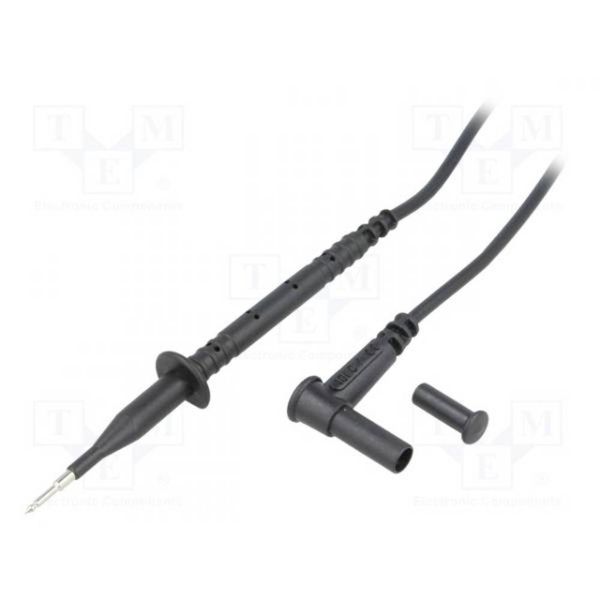 Produktbild: Chauvin Arnoux Messleitung 4 mm Sicherheits-Stecker 4 mm Sicherheits-Buchse 0.85 m Schwarz 1 St.