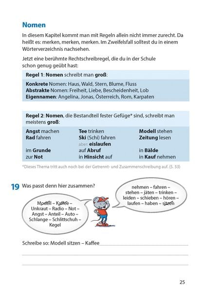 Produktbild: Rechtschreibtraining ab 5. Klasse und f&uuml;r Erwachsene, A5-Heft