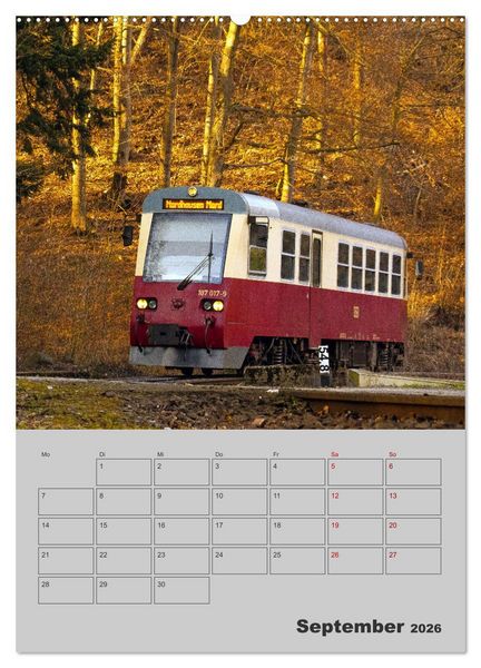 Produktbild: Brockenbahn - Terminplaner (hochwertiger Premium Wandkalender 2026 DIN A2 hoch), Kunstdruck in Hochglanz