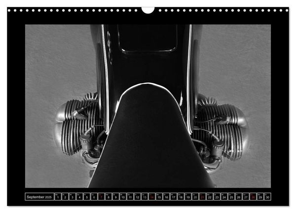 Produktbild: BMW R69S in schwarzweiss (Wandkalender 2025 DIN A3 quer), CALVENDO Monatskalender