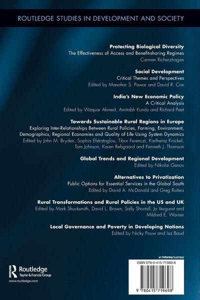 Produktbild: Local Governance and Poverty in Developing Nations