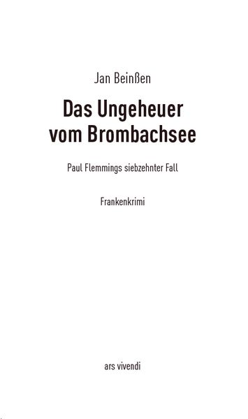 Produktbild: Das Ungeheuer vom Brombachsee