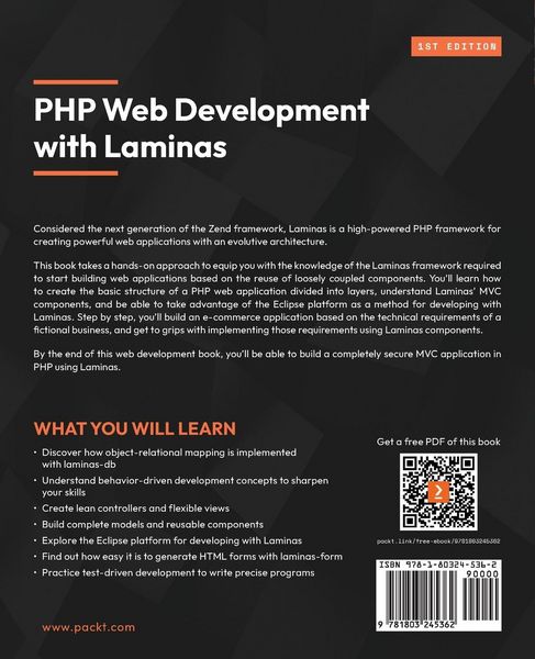 Produktbild: PHP Web Development with Laminas
