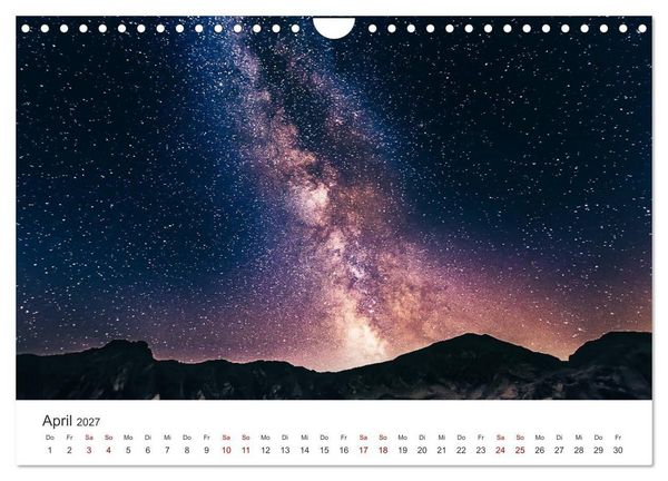 Produktbild: Nachthimmel - Unfassbare Fotografien der Sterne. (Wandkalender 2027 DIN A4 quer), CALVENDO Monatskalender