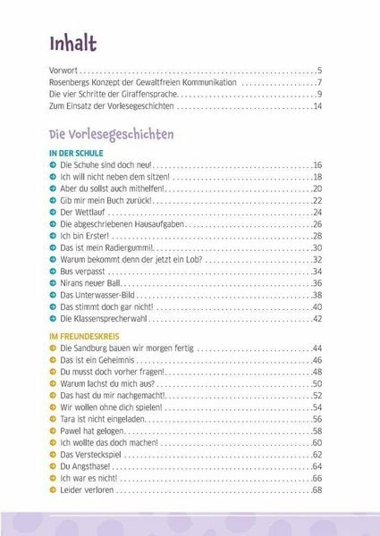 Produktbild: 40 Vorlesegeschichten zur Giraffensprache, ab 6 Jahre