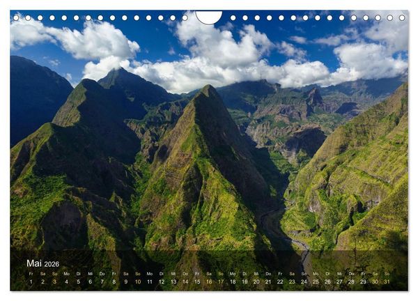 Produktbild: La Reunion - Traumhafte K&uuml;sten und Hochgebirge (Wandkalender 2026 DIN A4 quer), CALVENDO Monatskalender